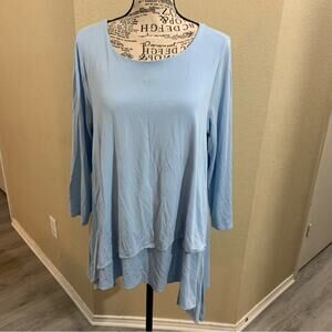 Joan Vass long‎ sleeve top size large